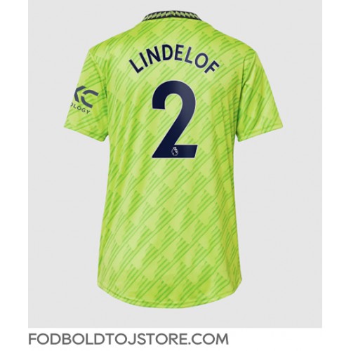 Manchester United Victor Lindelof #2 Tredjetrøje Dame 2022-23 Kortærmet